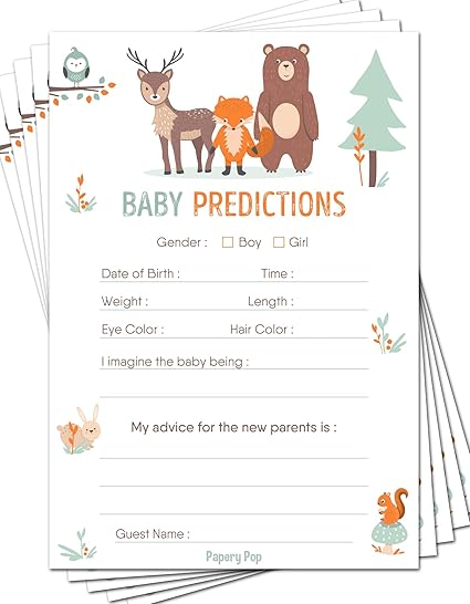 Amazon Com Baby Predictions And Advice Cards Pack Of 50 Baby Amazon Com Baby Predictions And Advice Cards Pack Of 50 Baby