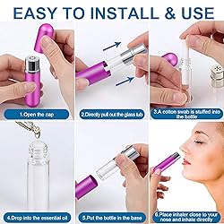 6 Pack Aromatherapy Nasal Inhaler Tubes for