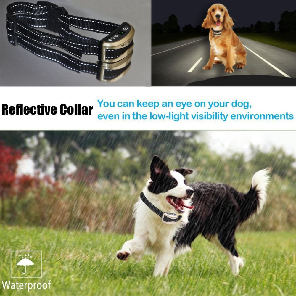 Dog Bark Collar,Zenwow Anti Bark Rechargeable Rainproof Training