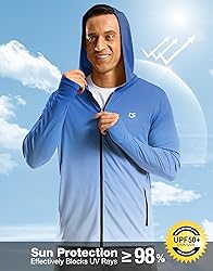 Men's UPF 50+ Sun Protection Hoodie Jacket
