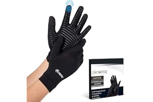 HENOTIC Copper Arthritis Gloves for Women Men, Touch Screen Anti-Slip Arthritis Compression Gloves for Relieving Carpal Tunnel Aches, Rheumatoid Pains, Joint Swell