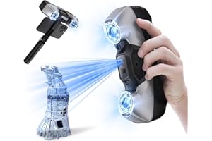 Revopoint MetroY Pro 3D Scanner for 3D Printing, Up to 0.01mm Precision, 34+15+1 Industrial Blue Laser Handheld Scanner, 62-Line Full-Field, Real-time Preview, Bulit-in Wi-Fi 6, Full-Color 3D Scan