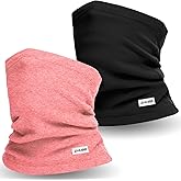 ZMUBB Winter Neck Gaiter Warmer, Windproof Fleece Face Mask Cover, Cold Weather Ski Scarf for Men and Women