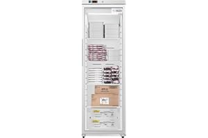 KoolMore 24 in. 12 cu. ft. Commercial Auto Defrost Glass Door Reach-In Freezer, ETL Sanitation Listed in White (KM-RIF-1GD12C-A)