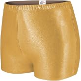 chass&eacute; Girls Metallic Boy-Cut Briefs, Soft Mid-Rise Athletic Shorts, Perfect For Layering - Youth Girls Sizes