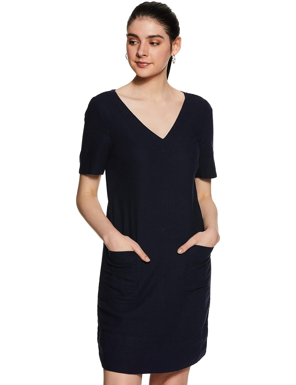 Buy Marks & Spencer Linen aline Casual Dress at Amazon.in