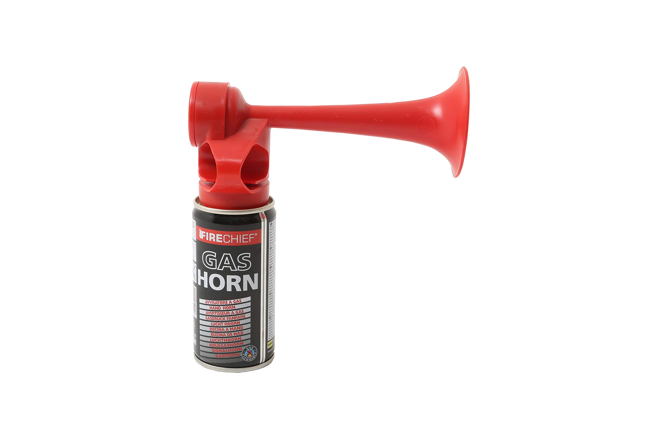 Air Horn for Raising Alarm – Loud Noise Emergency Horn for Fire Warnings in the Workplace & in Offices – Non Flammable 100g Can – Event Horn for Occasions, Sports Days & More – Firechief