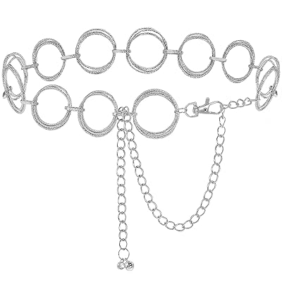 Buy Baokelan O Ring Chain Belts For Women Girls Metal Waist Band Link Chain Belt For Dresses Online In Indonesia B08m3mxd3v