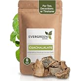 Evergreen Herbs Cuachalalate Bark - Wildcrafted Mexican Herbal Bark for Cuachalalate Tea, Decoctions or Tinctures, 8 oz Resealable Pouch, Traditional Botanical
