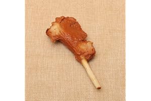 Zzooi Artificial Lifelike Fried Lamb Chop Realistic Look Faux Roast Mutton Chops Display Model