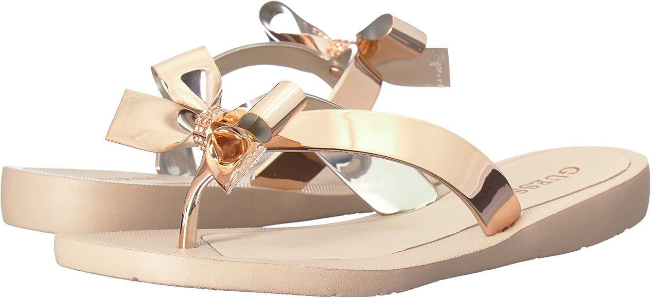 guess rose gold sandals