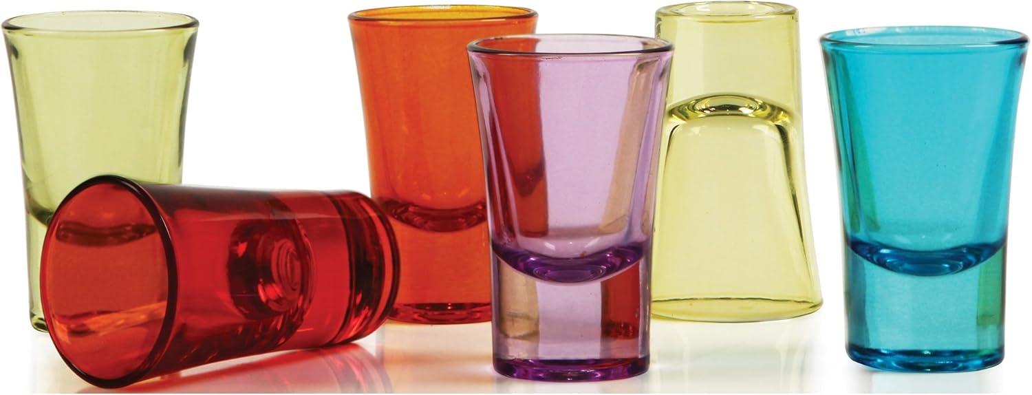 Circleware Heavy Base Glass Shot Glass Set, 1.5 Ounce, Set