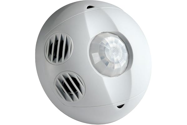Leviton Ceiling Mount Occupancy Sensor, Multi-Technology, 180 Degree, 500 sq. ft. Coverage, Self-Adjusting, OSC05-M0W, White