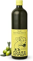 Graza Sizzle Extra Virgin Olive Oil, Cooking Oil - High Polyphenol Peak Harvest EVOO Cooking Oil in a Glass Bottle - Single O