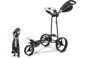 Big Max Autofold FF Golf Push Cart - Flat, Quick-Fold Design for Easy Transport, Ultra-Stable and Durable, Ideal for Golf Cart Bags & Clubs