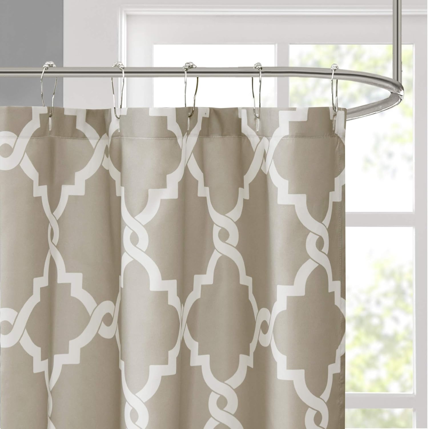 Madison Park MPE70082 Shower Curtain, 72x72, Aqua eBay