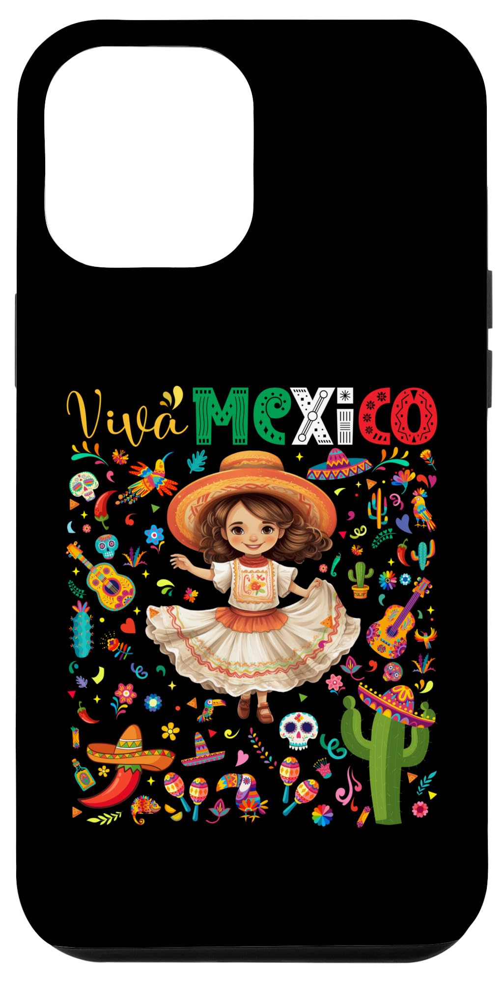 iPhone 14 Pro Max Viva Mexico Mexican Independence Day Boys Girls Kids Case