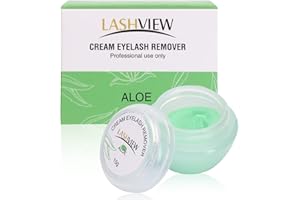 LASHVIEW Eyelash Extension Remover Cream, Light Aloe Flavor Cream,Eyelash Adhesive Remover, Professional Eyelash Extensions Remover for Salon,15g