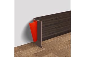 Vinyl Wall Base Baseboard Molding Trim 4" Flexible Self Adhesive Rubber Wall Base Moulding Trim Peel and Stick Design, 4 Inch