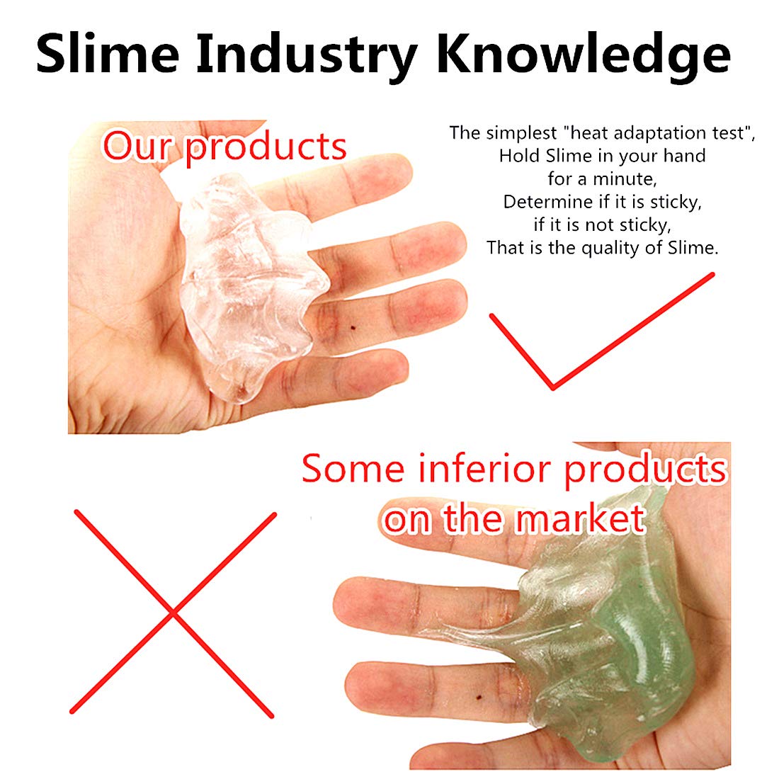 2PC Clear Slime, Transparent DIY Slime Supplies Kit Bounce Blue Silly Putty Liquid Glass Surprise Toys for Girls Boys 2 PCS Handgum