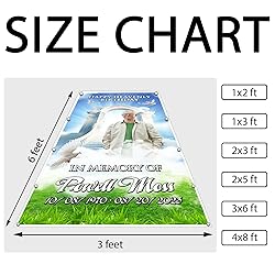 44memory Custom Memorial Grave Blanket Photo