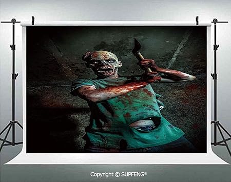 Amazon 写真背景 怖い生き物 サタン 人間の生物 死をテーマにしたファンタジーグラフィック 3d 写真背景 写真撮影用背景 スタジオ小道具 バックペーパー 背景布 通販