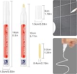 Sheryl&Rain 10 Pcs Tile Grout Pen White Replacement Nibs Anti-Grout view 2