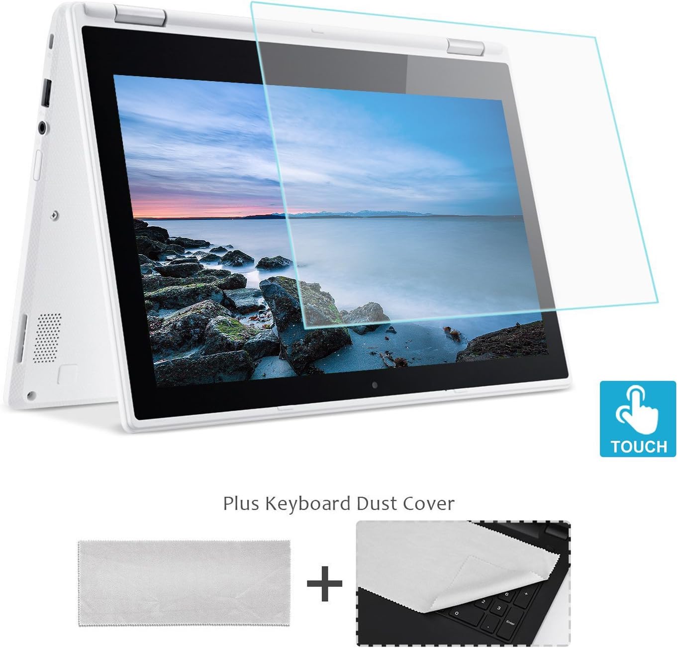11.6 Inch Laptop Tempered Glass Screen Protector for Acer Chromebook/Macbook Air/ASUS/DELL/HP/Samsung/Lenovo/ViewSonic/Toshiba Display 16:9