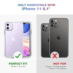 Diaclara Compatible with iPhone 11 Case, Full Body
