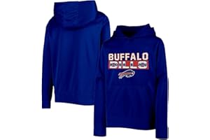 Outerstuff NFL Kids Youth 4-20 Official Team Color Borderline Performance Primary Logo Long Sleeve Pullover Hoodie