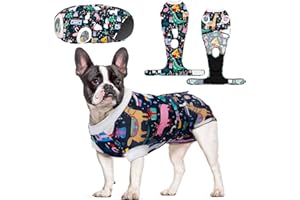 CuteBone Dog Surgery Recovery Suit Cat Surgical Onesie Female Body Suits Male Prevent Pet from Licking Wounds SSF06L