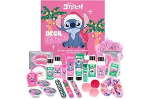 MAD Beauty - Disney Stitch Advent Calendar with 24 Cosmetic Products, Wellness Advent Calendar for Women & Girls with Face Ma