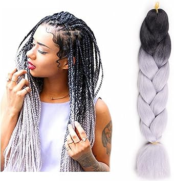 Hair Way 24 5pcs Pack Afro Synthetic Jumbo Braids Ombre Kanekalon