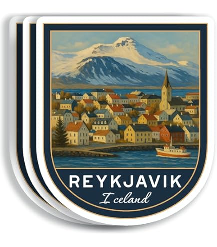 62 Pcs Icelandic Vinyl Stickers – Waterproof Decals For Laptop, Car, Phone, Skateboard – Great For DIY, Parties, Gifts
