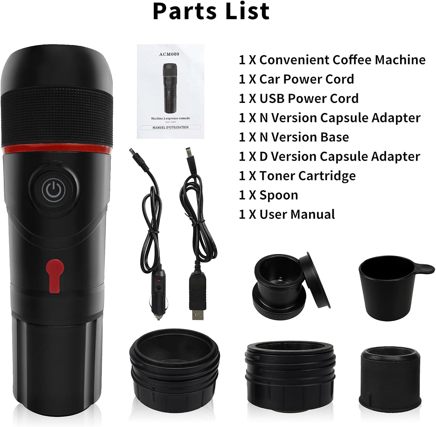 TTDC Espresso Coffee Maker Portable Travel Electric Espresso Machine Hand Coffee Maker USB Powered for Camping, Travel, Home, Office, Car, Outdoor: Kitchen & Dining