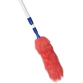 Impact 3106 White Extended Twist and Lock Lambswool Duster (Case of 12)