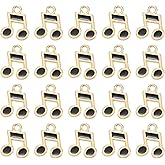 uxcell Enamel Music Charm, Musical Note Charm Metal Bulk Alloy Notes Symbols Pendants for Keychain DIY