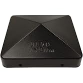 Nuvo Iron US-PCP12BLK US-6x6 Eazy Pyramid Cap, 6" x 6" (Fits Over 6&rdquo; x 6&rdquo; Nominal USA retailers Square Posts), Black (Pack of 1)