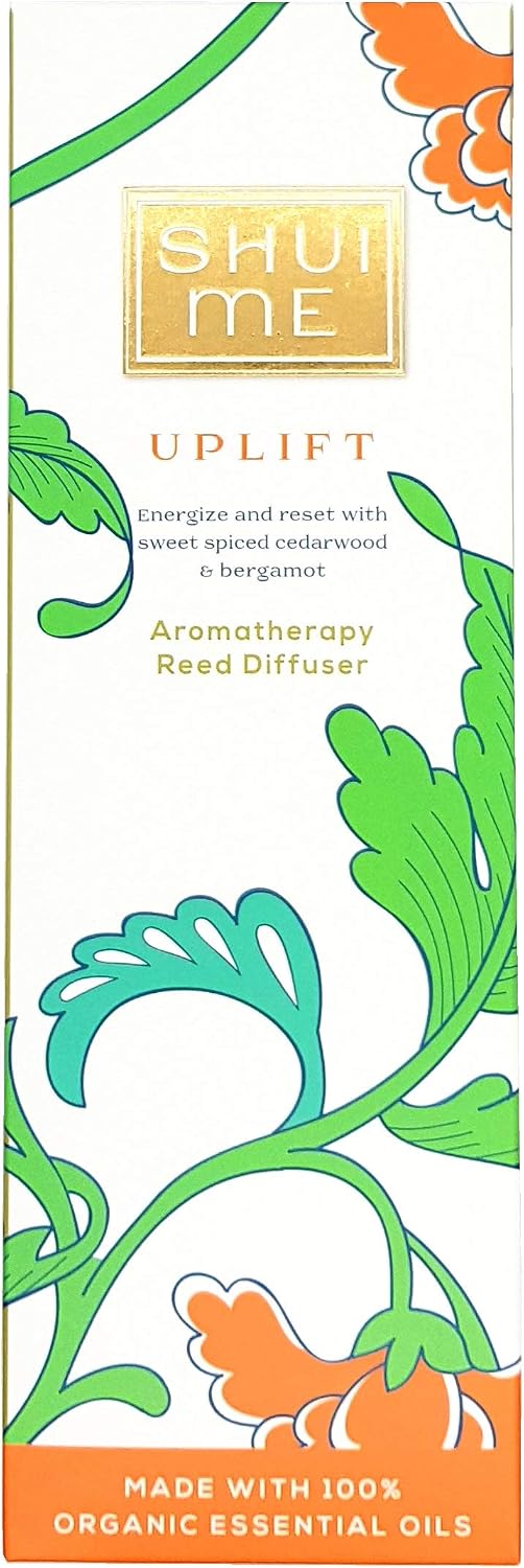 Shui Me Uplift - long lasting, luxury, organic aromatherapy reed diffuser 100ML - Cedarwood & Bergamot, Multicolor - Image 4