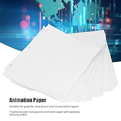 KIMISS Punched Paper, 200 Sheets Animation Paper
