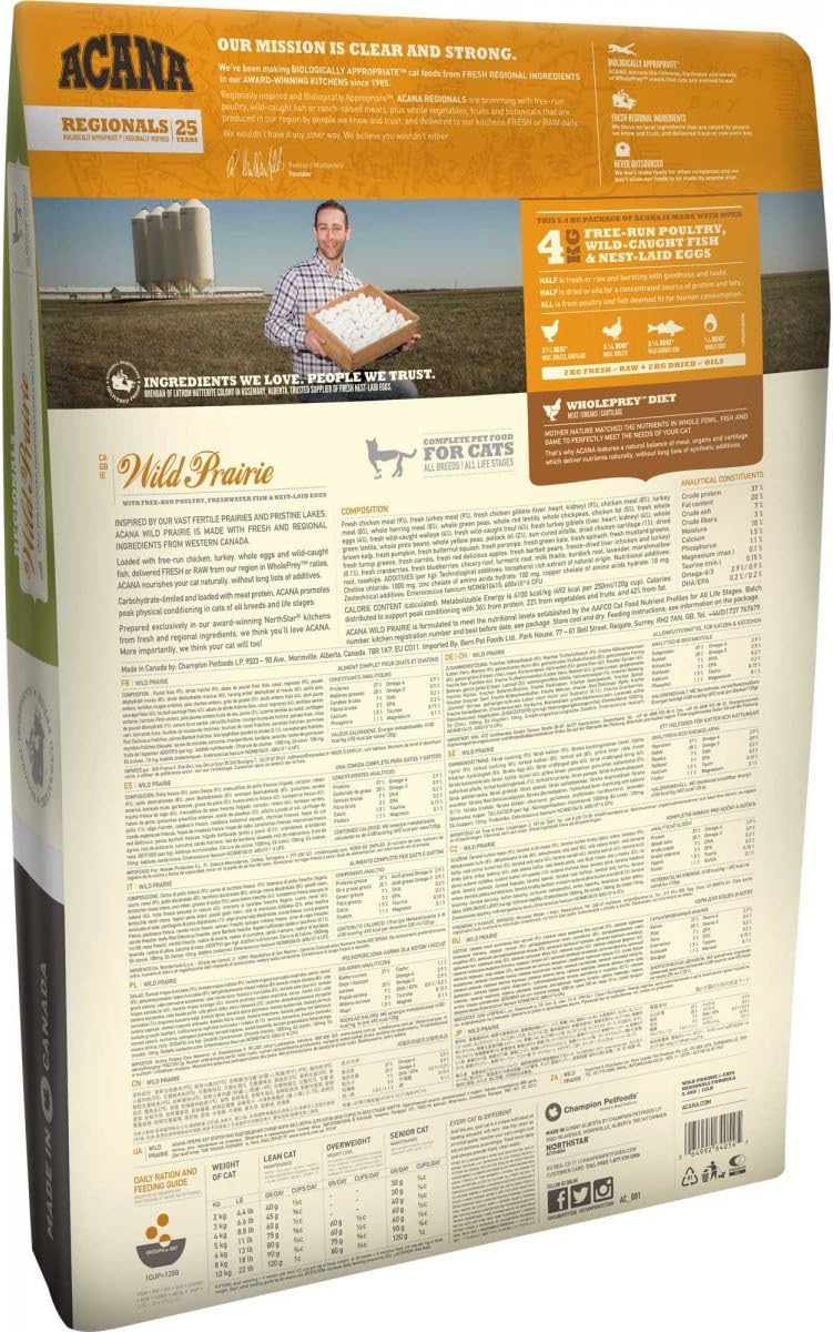 Acana Wild Prairie Nourriture Pour Chat 5 4 Kg Amazon Fr Animalerie Acana Wild Prairie Nourriture Pour Chat 5 4 Kg Amazon Fr Animalerie
