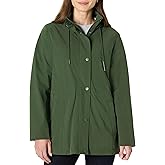 Amazon Essentials Women's Women's Regular-Fit Lightweight Waterproof Long Hooded Rain Jacket