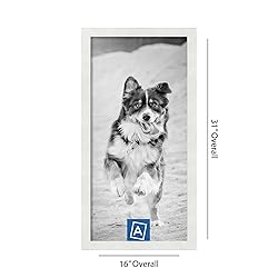 ArtToFrames 14x29 Inch White Picture Frame, This