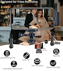 NPTCL 2 Pack Lavalier Microphone USB C Wireless Lav