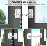Aosite Window Restrictor 2pcs Child Safety Locks UPVC Adjustable No Drilling view 4