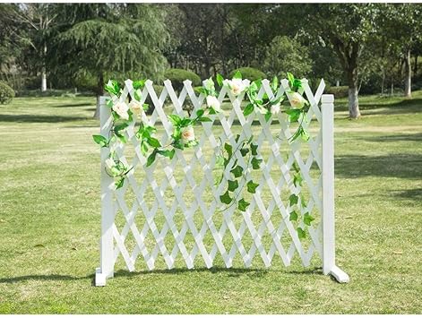 Zaun Holz Gitter Gelander Gartenzaun Pet Zaun Holzerner Garten Gitter Zaun Arched Plant Growing Support Schirmgitter Teleskopleitplanke Gartenzaun Im Freien Haustierzaun Grosse 85 160cm Amazon De Kuche Haushalt