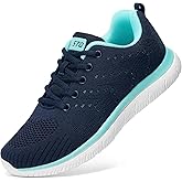 STQ Tennis Shoes Womens Sneakers Breathable Mesh Walking Shoes Arch Support Orthopedic Athletic Workout Gym Running Shoe for Travel Jogging Sports Cross Training