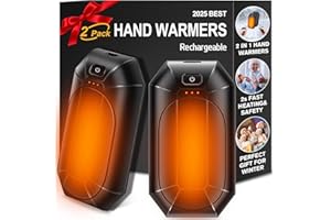 FYTSE 2 Pack AI Hand Warmer Rechargeable, Portable Electric Hand Warmers Reusable, USB Handwarmers, Outdoor/Indoor/Work/Studying/Camping/Hunting/Golf/Pain Relief/Game/Warm Gifts for Men Women Kids