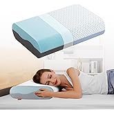 Maxzzz Memory Foam Pillows, Gel Cooling Bed Pillows, Sleep Pillow, Removable Machine Washable Pillowcase,Standard Size