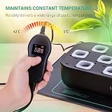 LERWAY Seedling Heating Mat with Digital Thermostat NTC Probe 52x25cm view 2